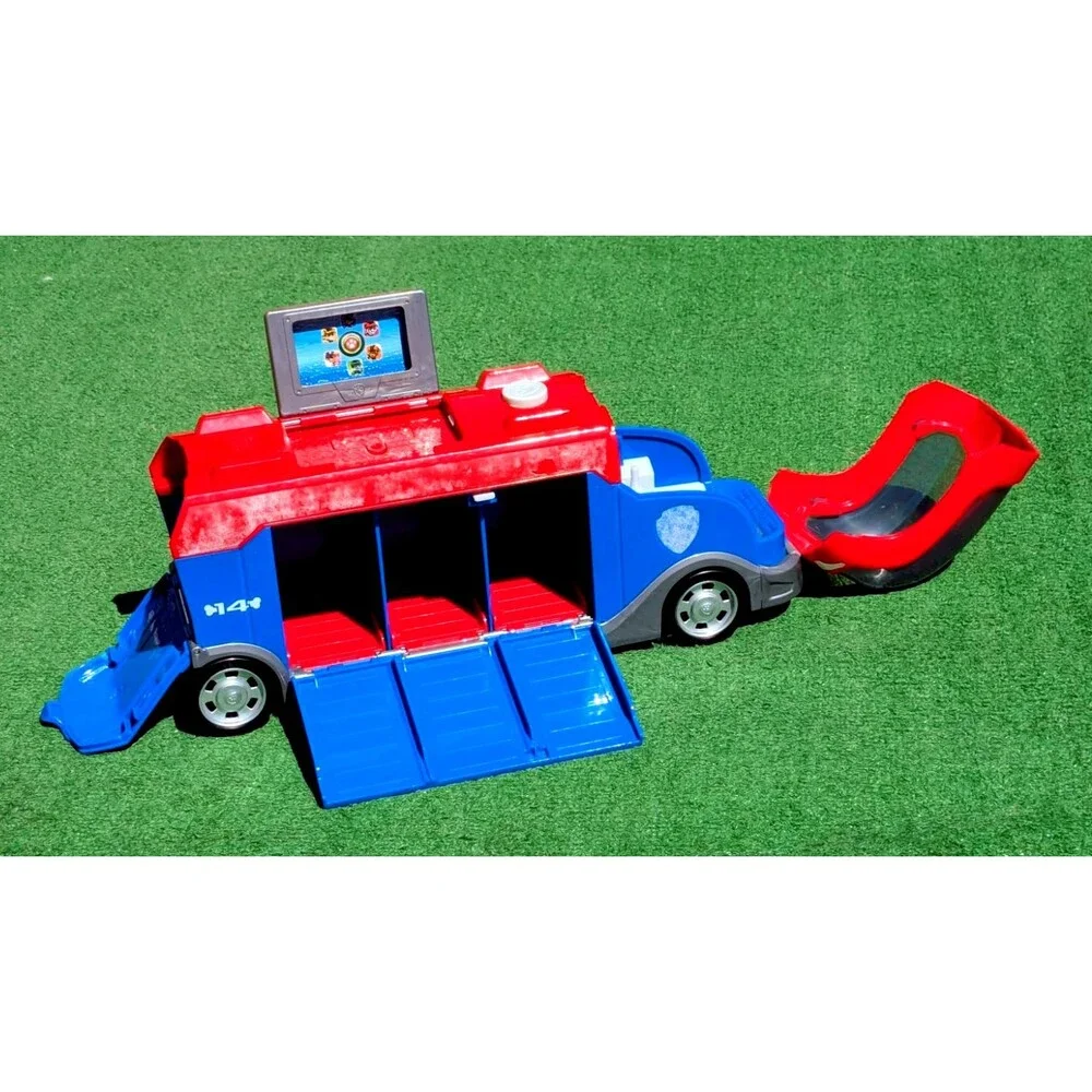 BROKEN for Parts Paw Patrol Mission Cruiser #14 Van Bus RV Toy Vehicle SALVAGE
